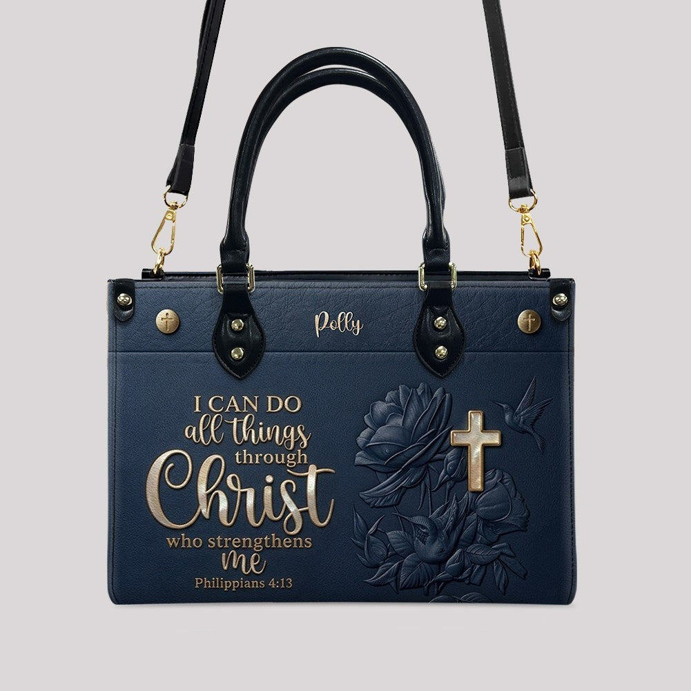 Custom Philippians 4:13 Leather Handbag & Wallet