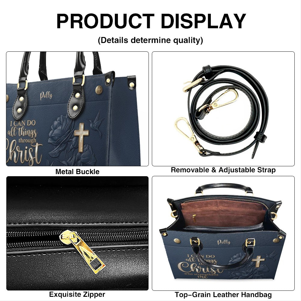 Custom Philippians 4:13 Leather Handbag & Wallet
