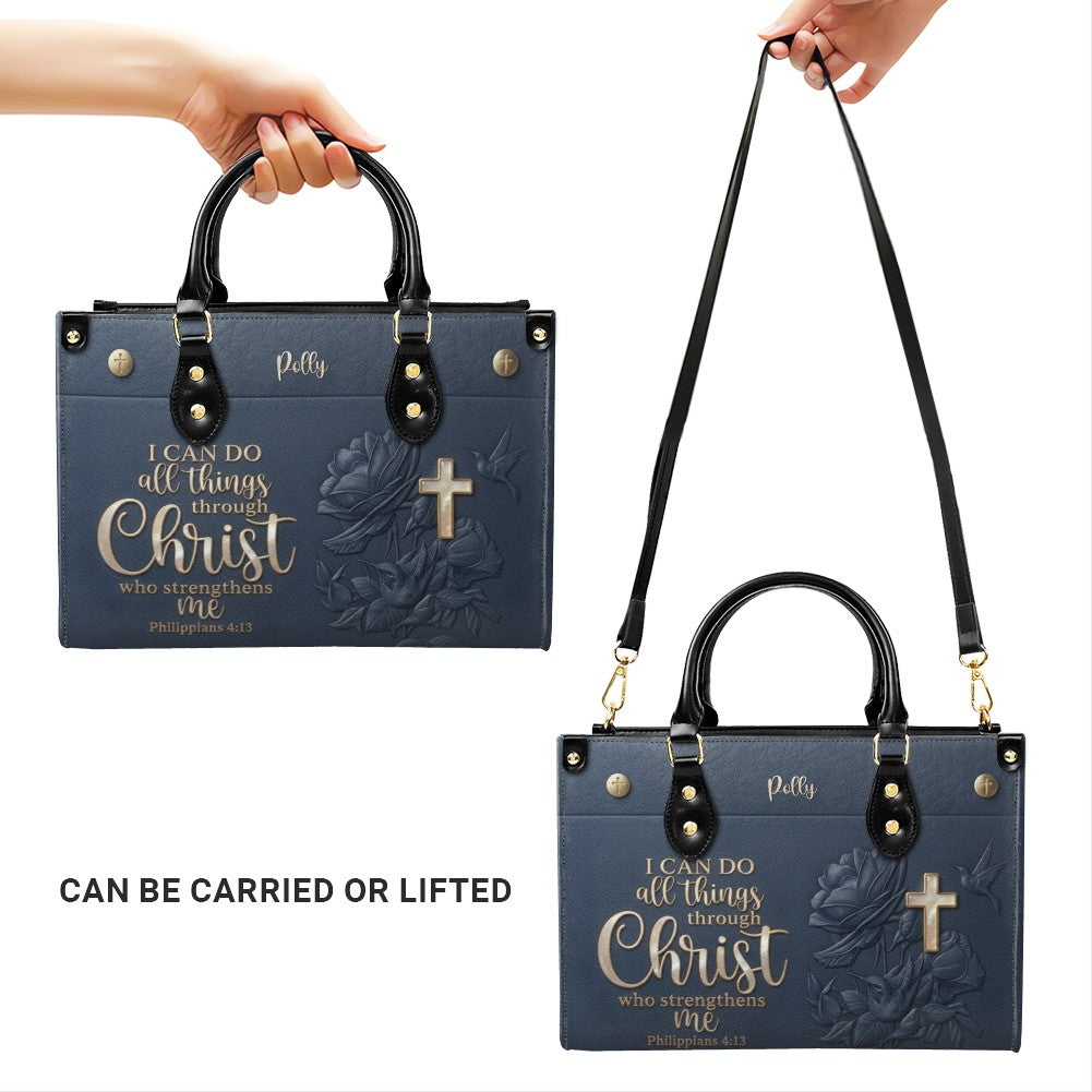 Custom Philippians 4:13 Leather Handbag & Wallet