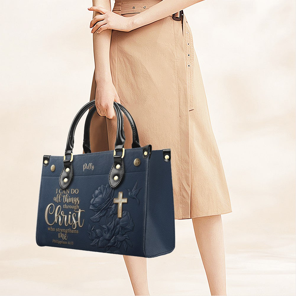 Custom Philippians 4:13 Leather Handbag & Wallet
