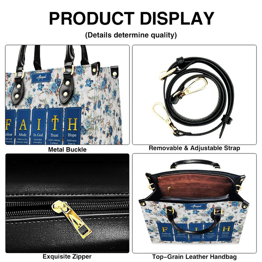 Custom Bible Verse Leather Handbag & Wallet Set