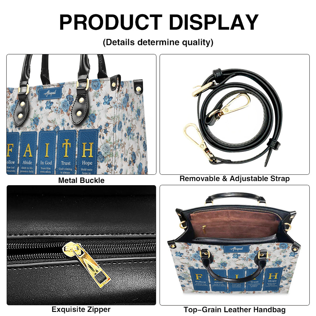 Personalized Christian Leather Handbag