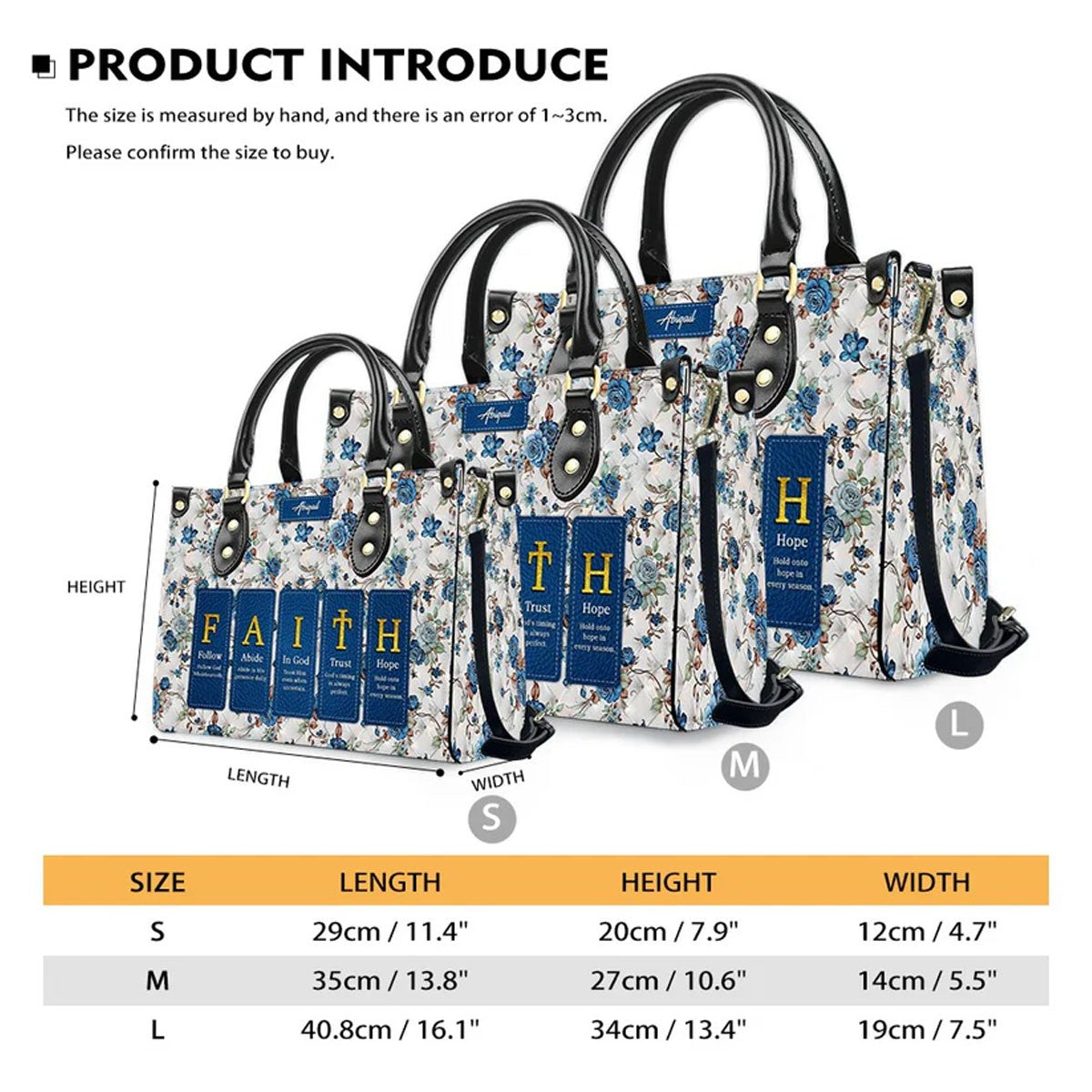 Custom Bible Verse Leather Handbag & Wallet Set