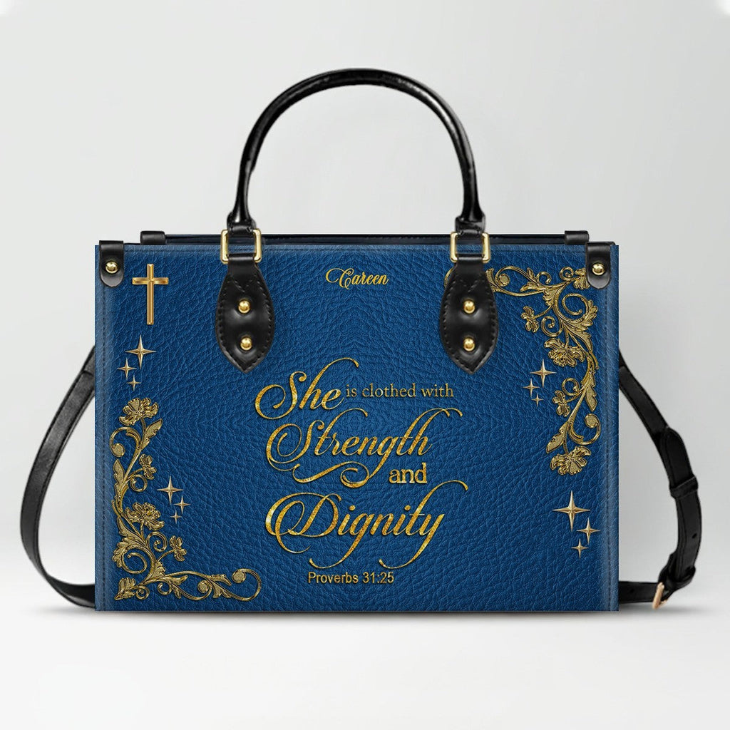 Personalized Christian Leather Handbag
