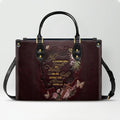 Custom Proverbs 31 Burgundy Leather Handbag