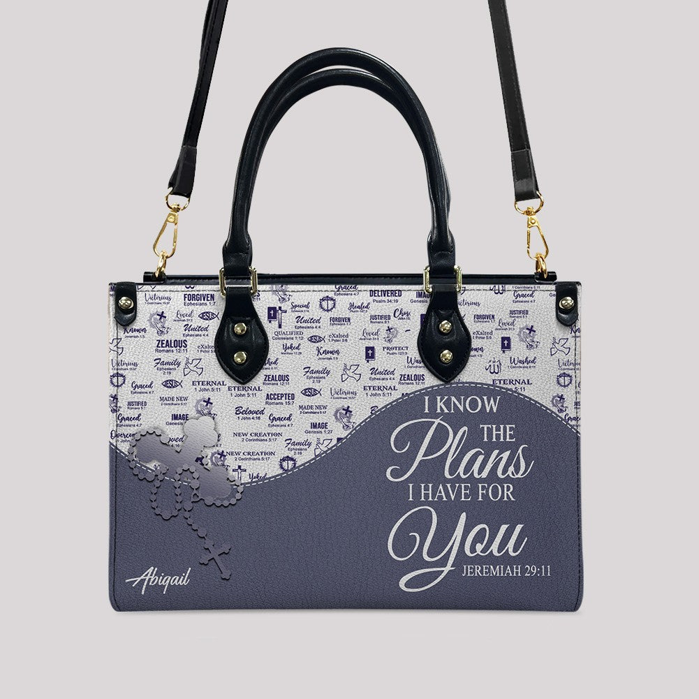 Custom Christian Leather Handbag & Clutch Set