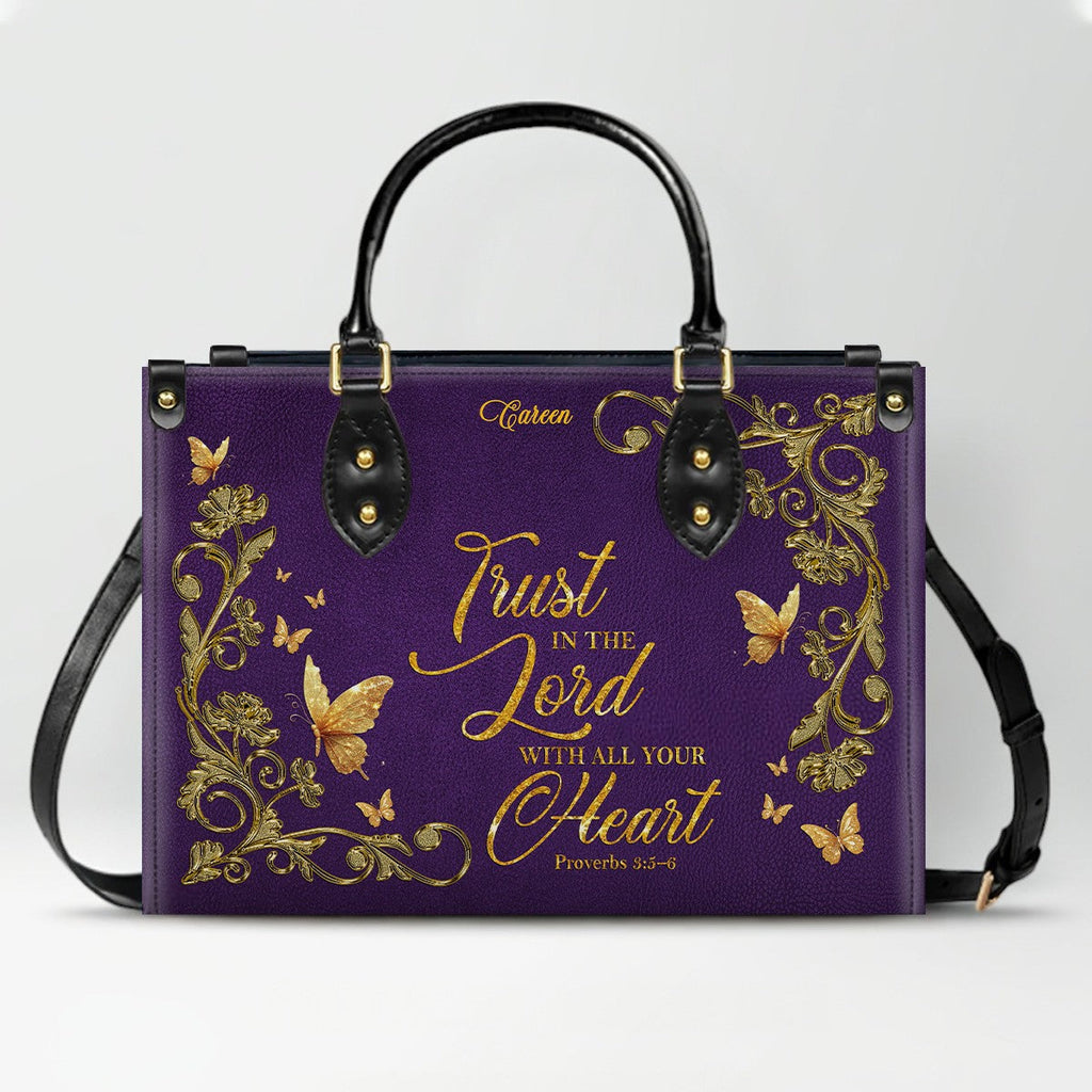 Personalized Christian Leather Handbag & Wallet