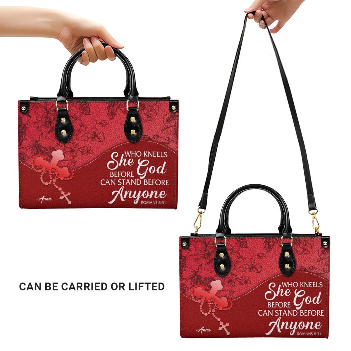 Personalized Christian Handbag & Clutch Set