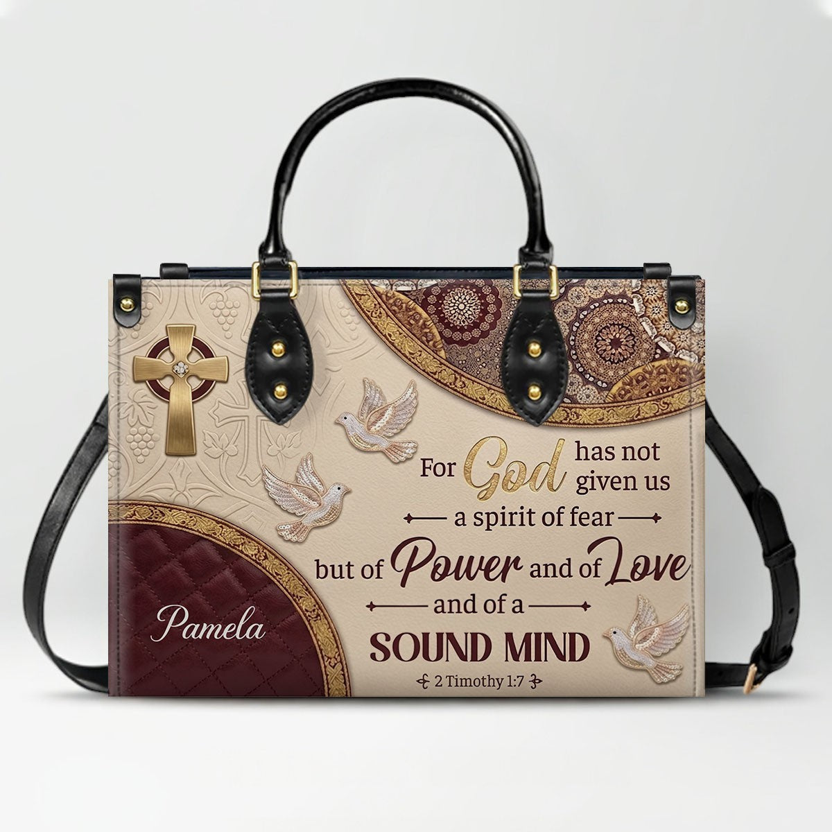 Personalized Bible Verse Handbag & Wallet Set