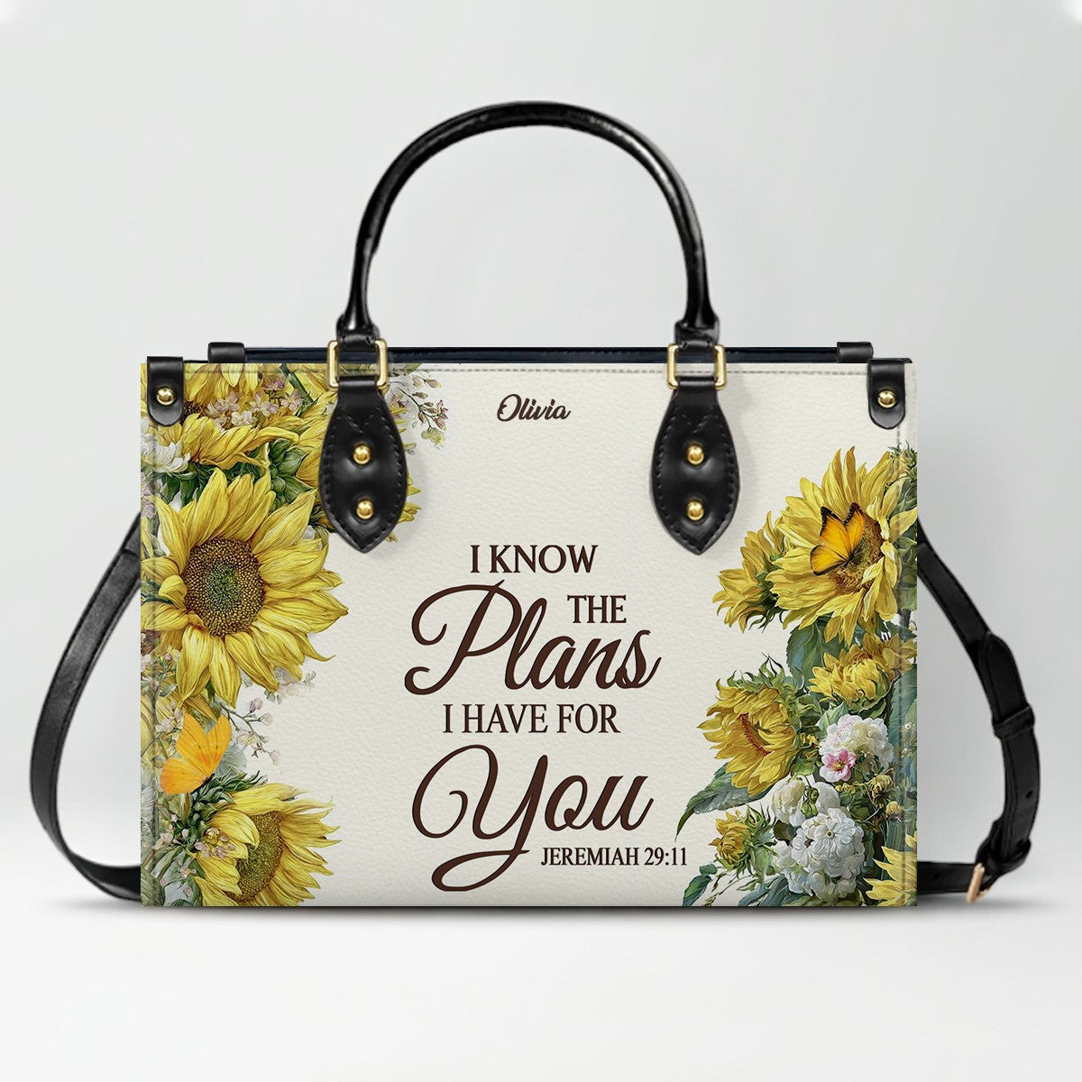 Custom Christian Leather Handbag for Women