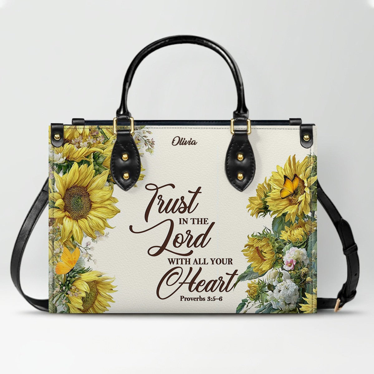 Custom Christian Leather Handbag for Women