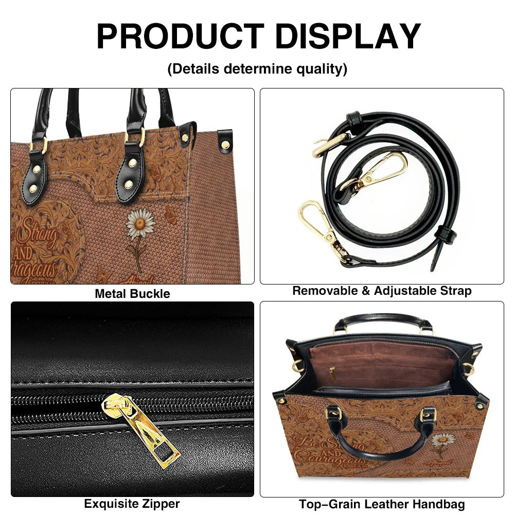 Personalized Christian Leather Tote Bag