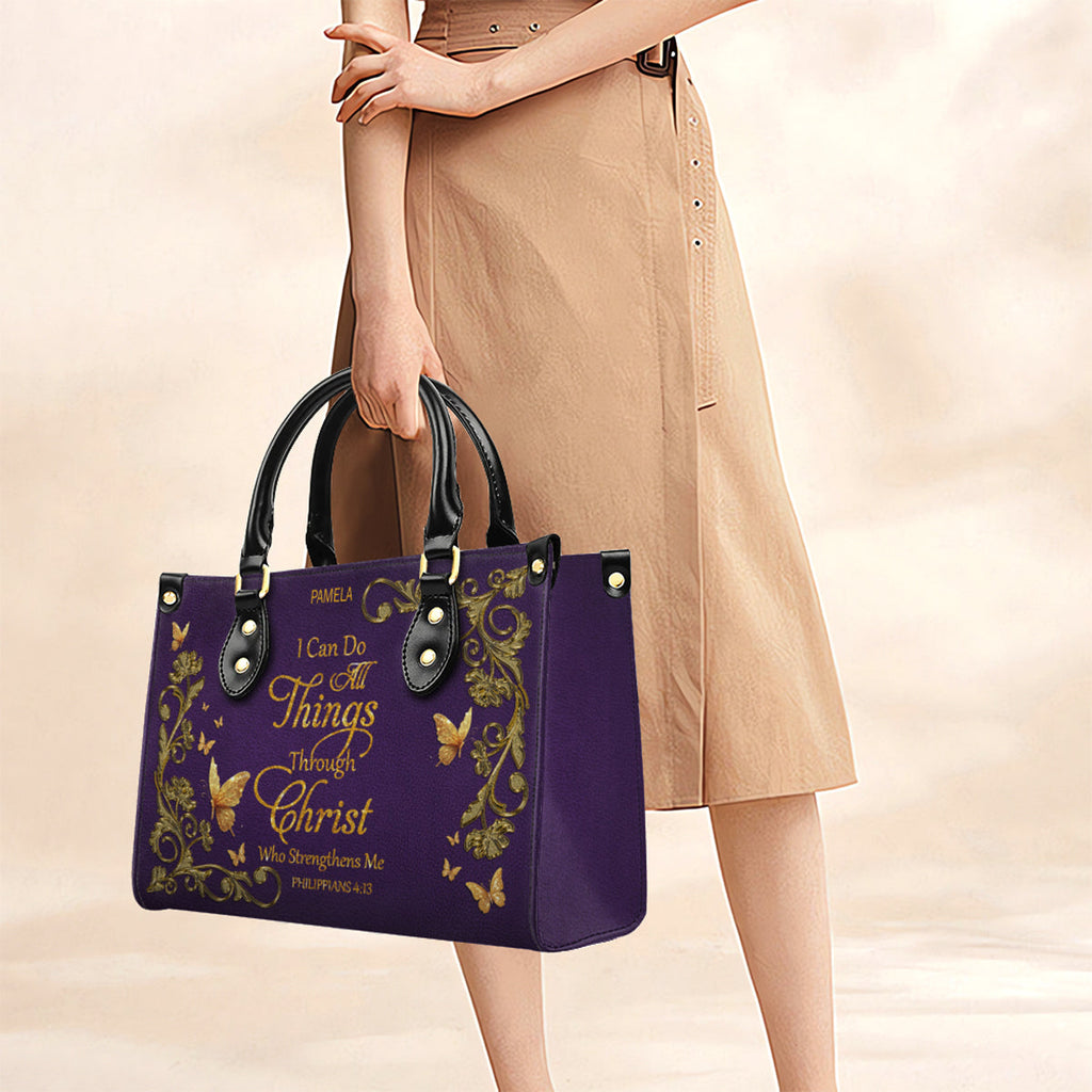 Personalized Christian Leather Handbag & Wallet