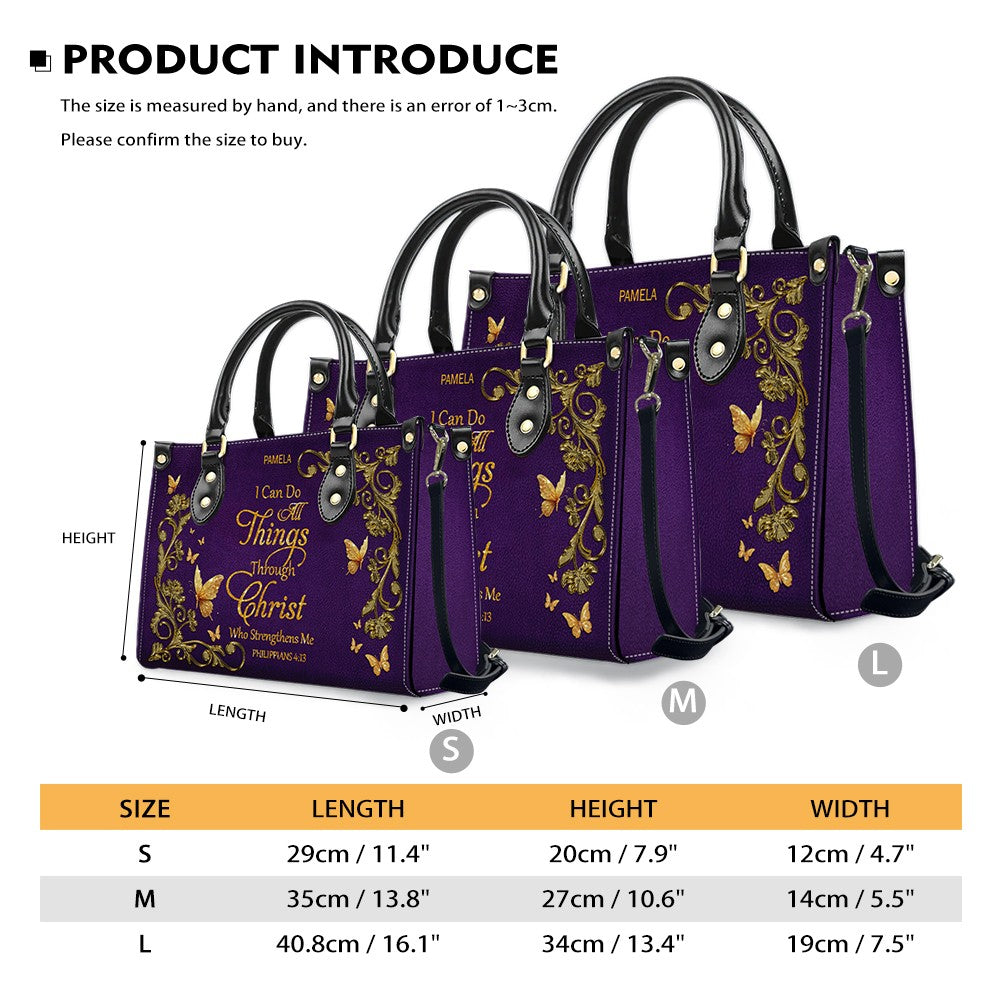Personalized Christian Leather Handbag & Wallet