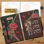 Personalized "Child Of God, Woman Of Faith" Leather Journal