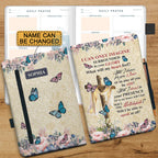 Personalized Floral "I Can Only Imagine" Leather Prayer Journal