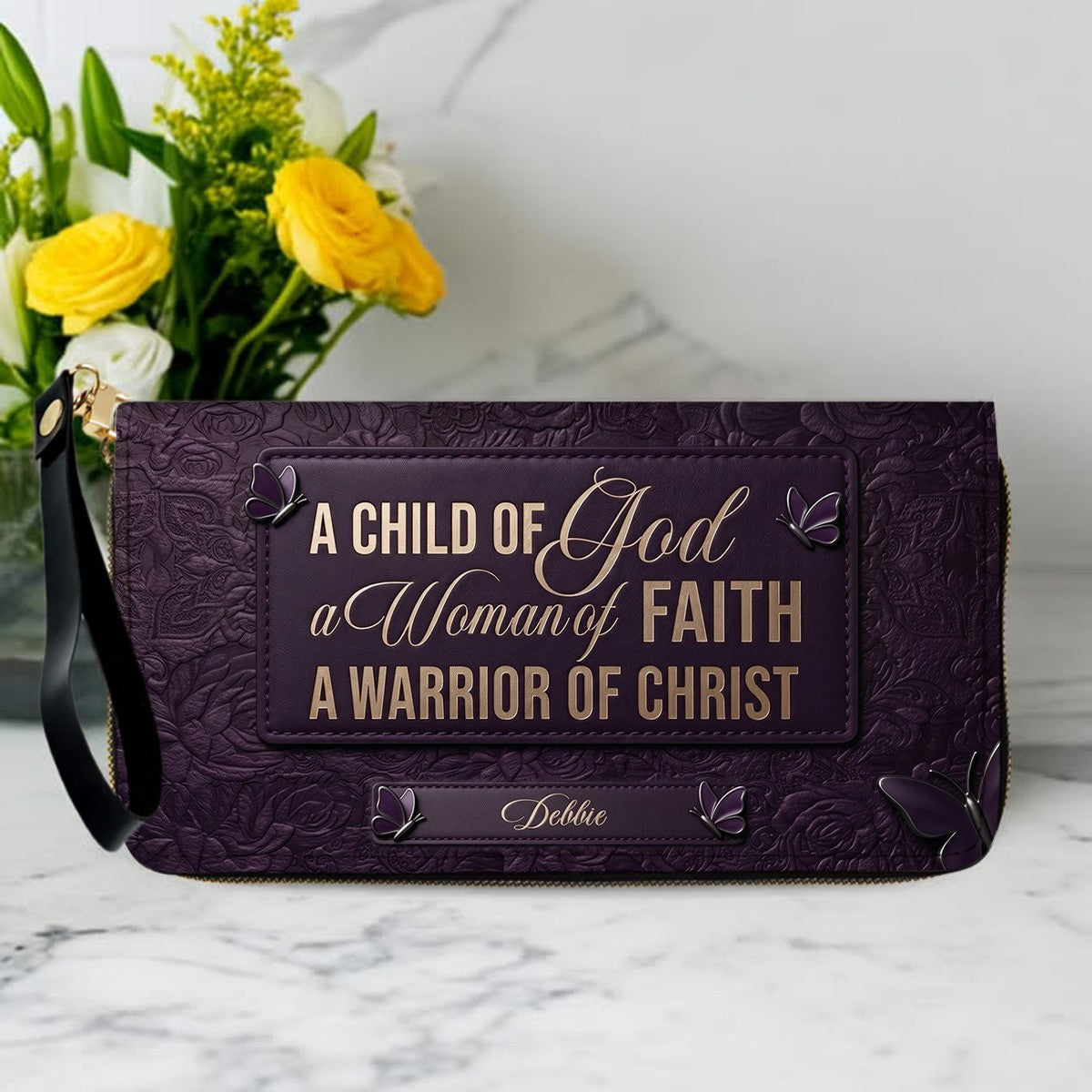 Personalized Child of God Leather Handbag