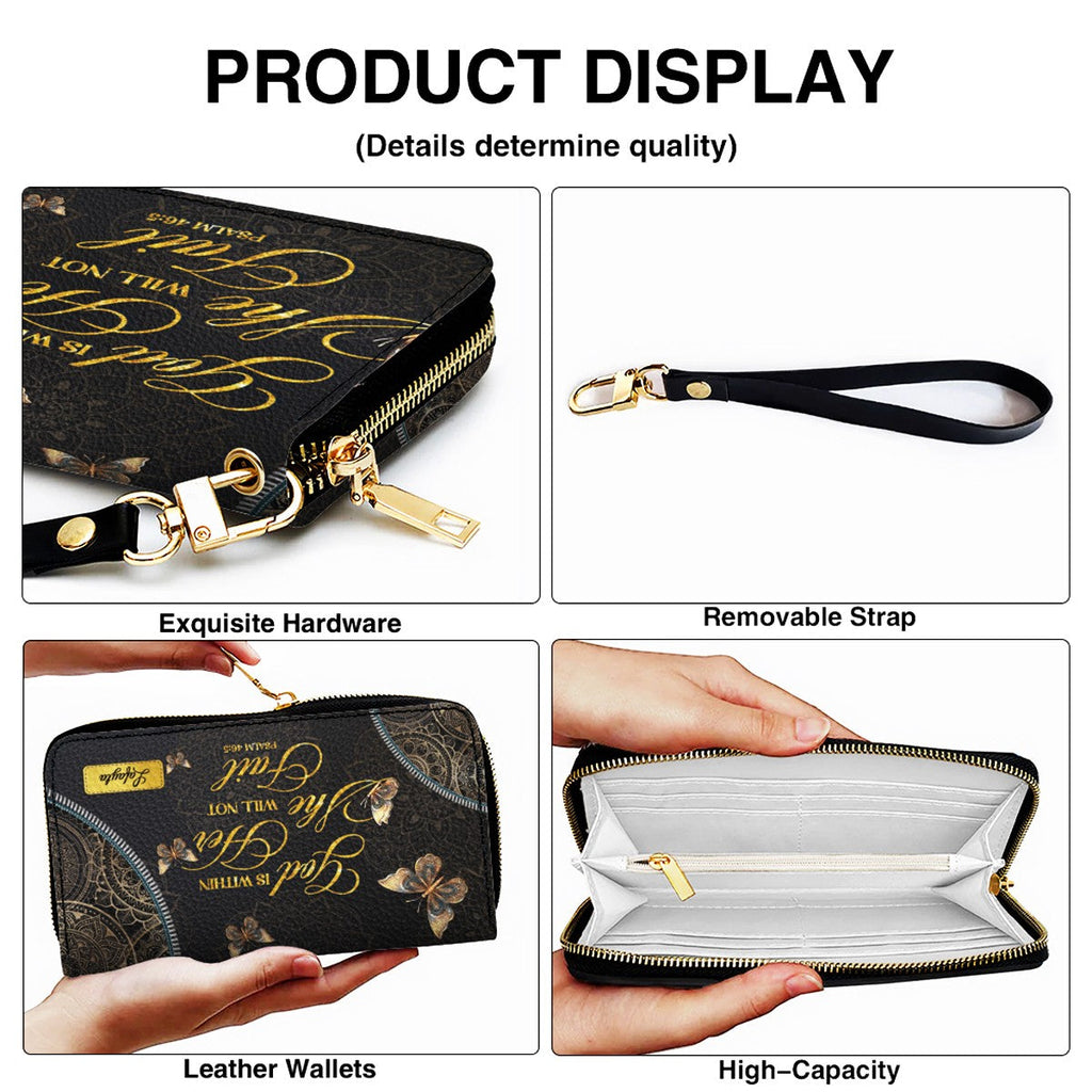 Personalized Butterfly Mandala Leather Handbag