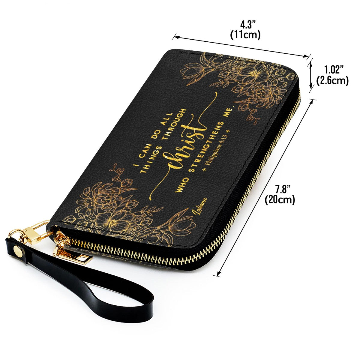 Personalized Bible Verse Leather Handbag