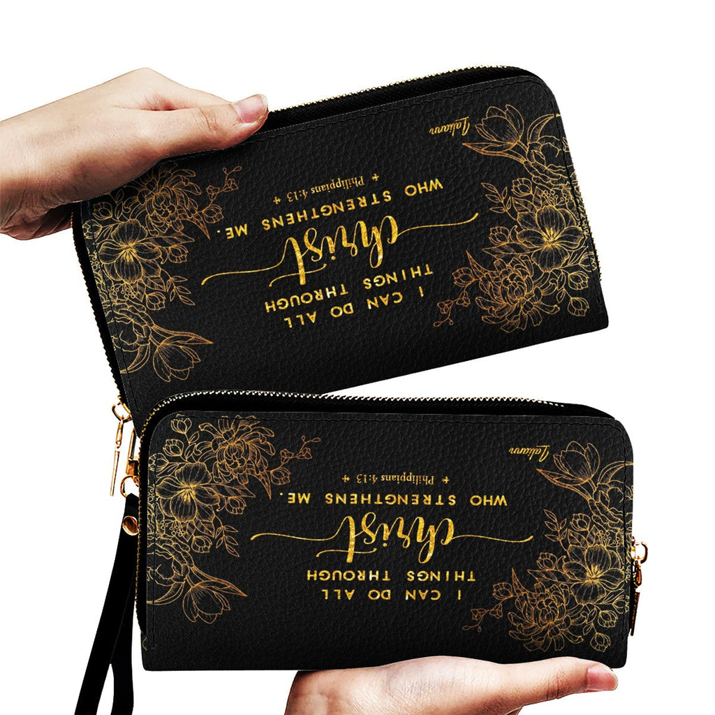Personalized Bible Verse Leather Handbag