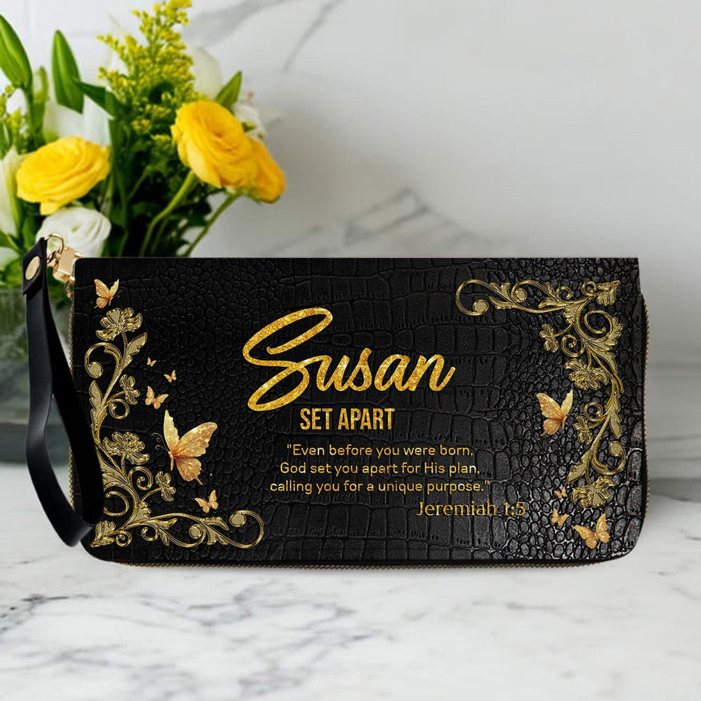 Personalized Christian Leather Wallet for Women