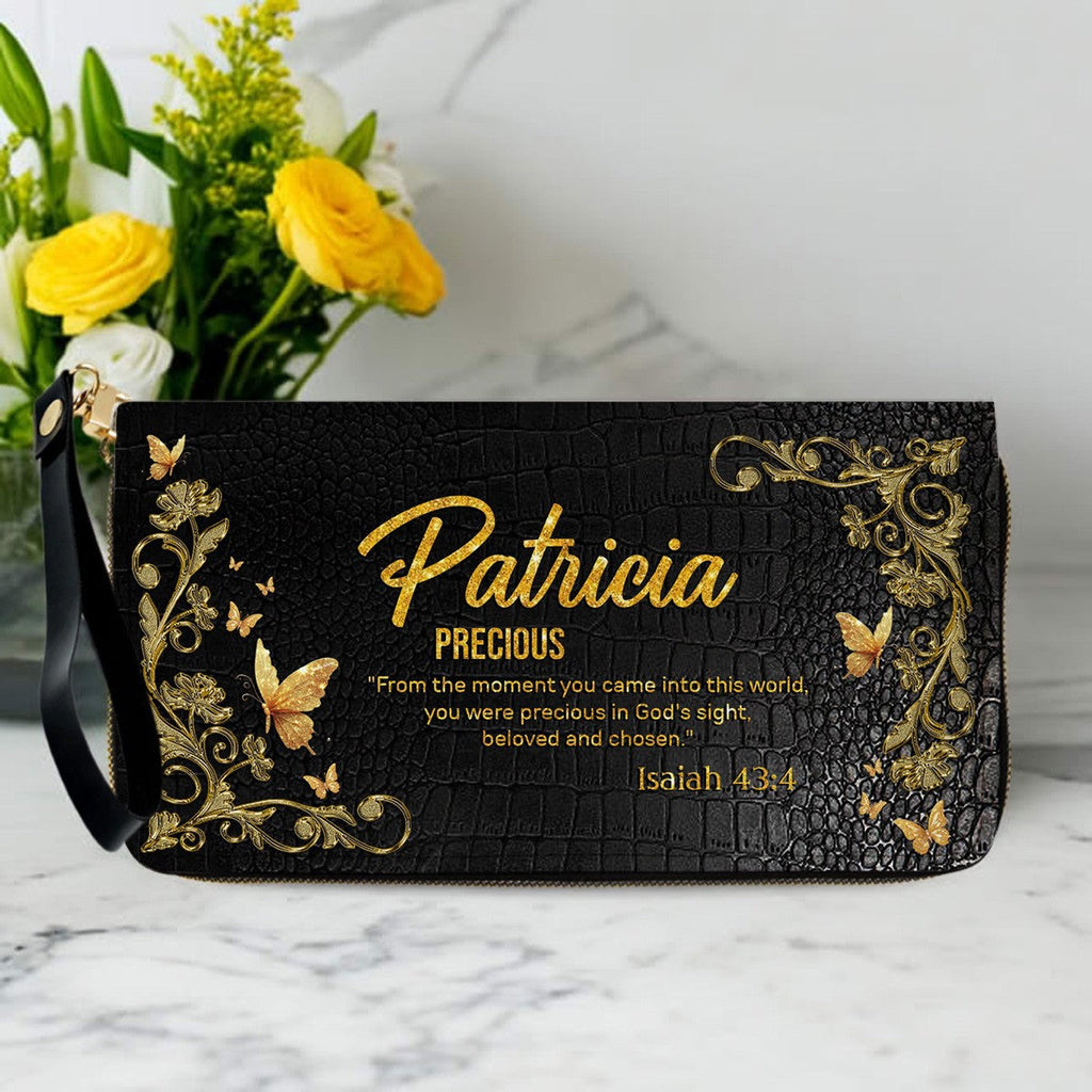 Personalized Christian Leather Wallet for Women
