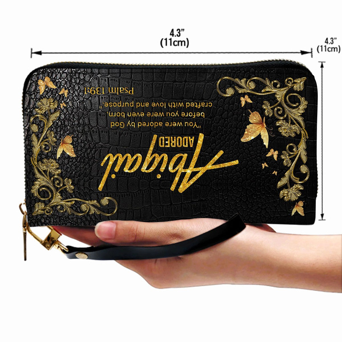 Personalized Christian Leather Wallet for Women