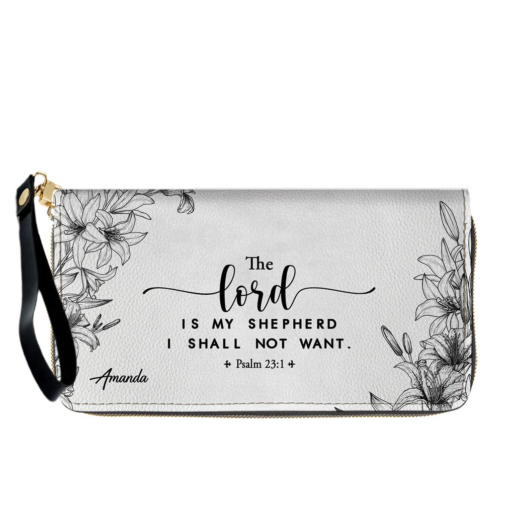 Personalized Bible Verse Leather Tote Bag