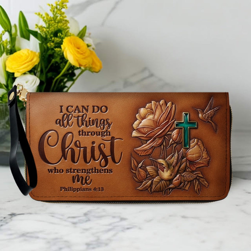 Custom Christian Leather Handbag & Wallet Set