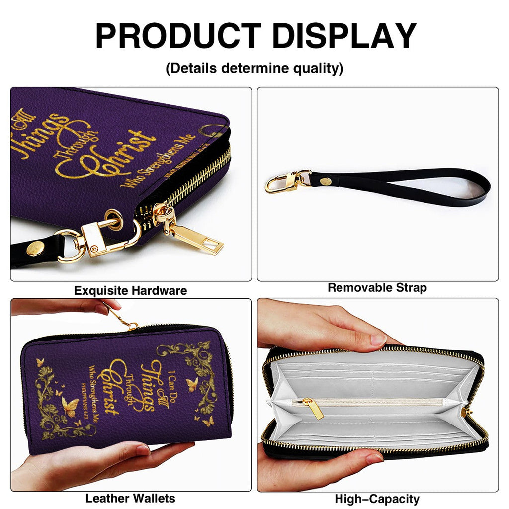 Personalized Christian Leather Handbag & Wallet