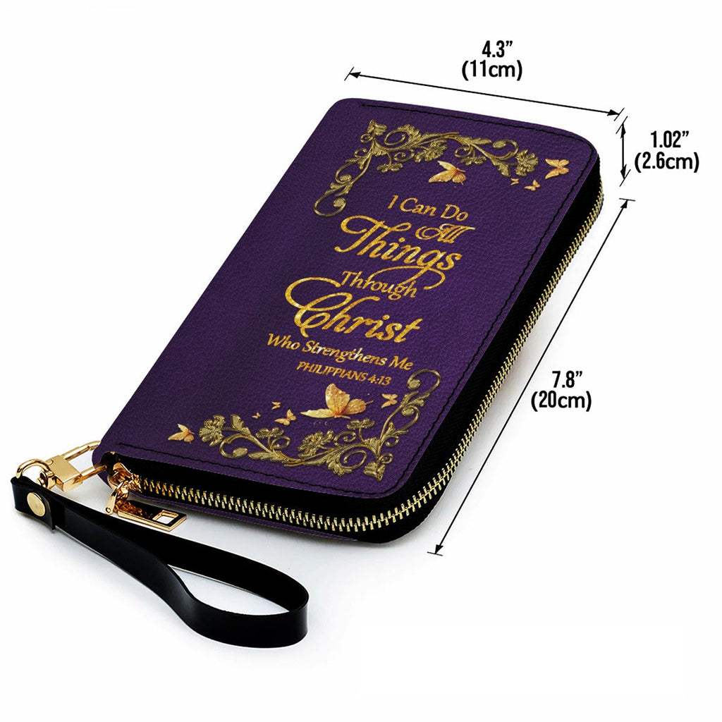 Personalized Christian Leather Handbag & Wallet