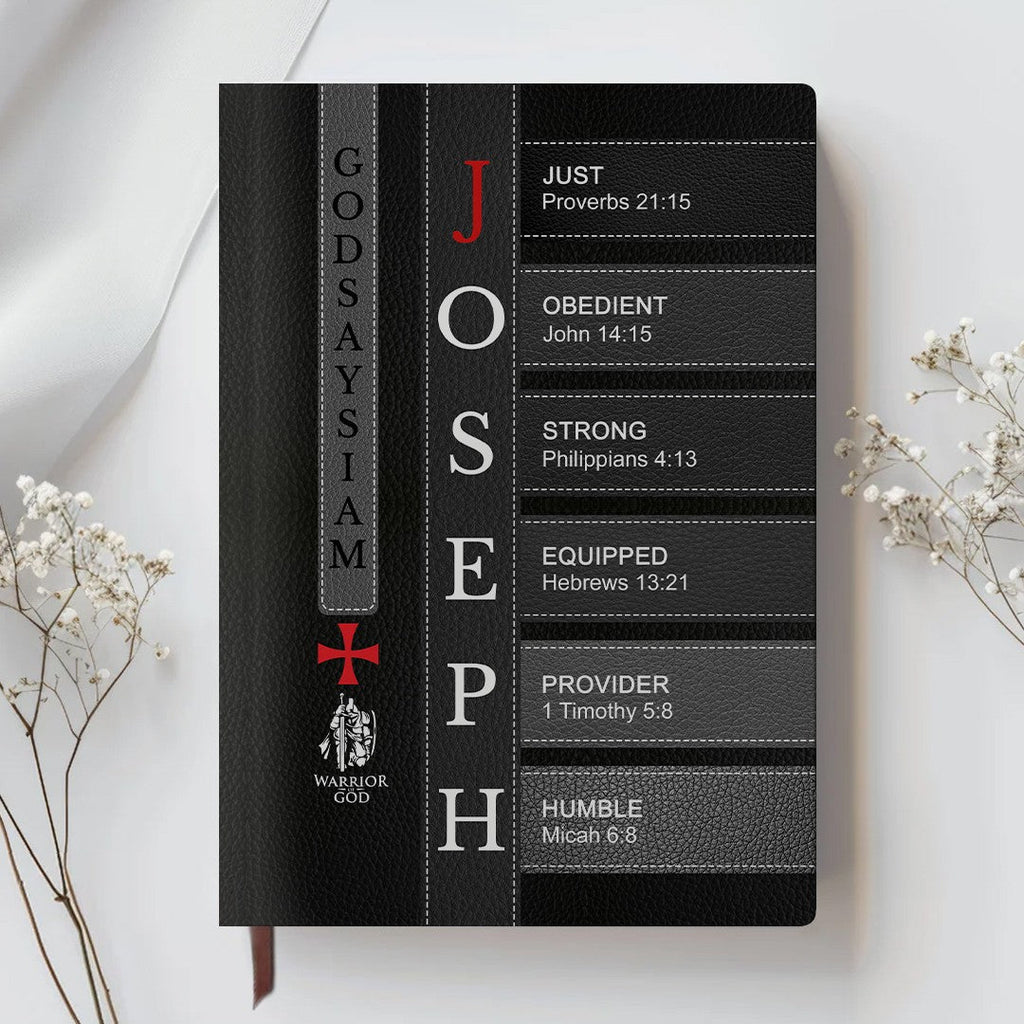Personalized "Warrior of Christ: God Says I Am" Leather Journal