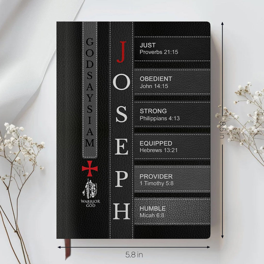 Personalized "Warrior of Christ: God Says I Am" Leather Journal