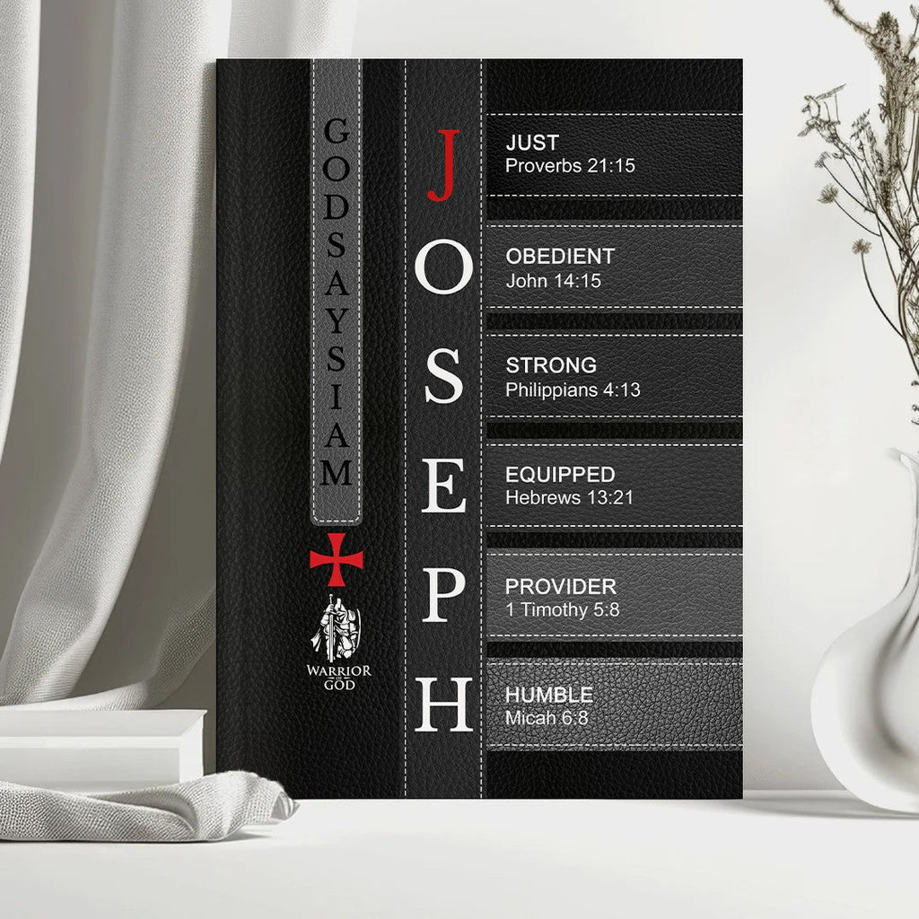 Personalized "Warrior of Christ: God Says I Am" Leather Journal