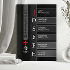 Personalized "Warrior of Christ: God Says I Am" Leather Journal