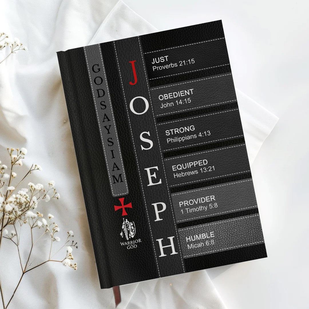 Personalized "Warrior of Christ: God Says I Am" Leather Journal