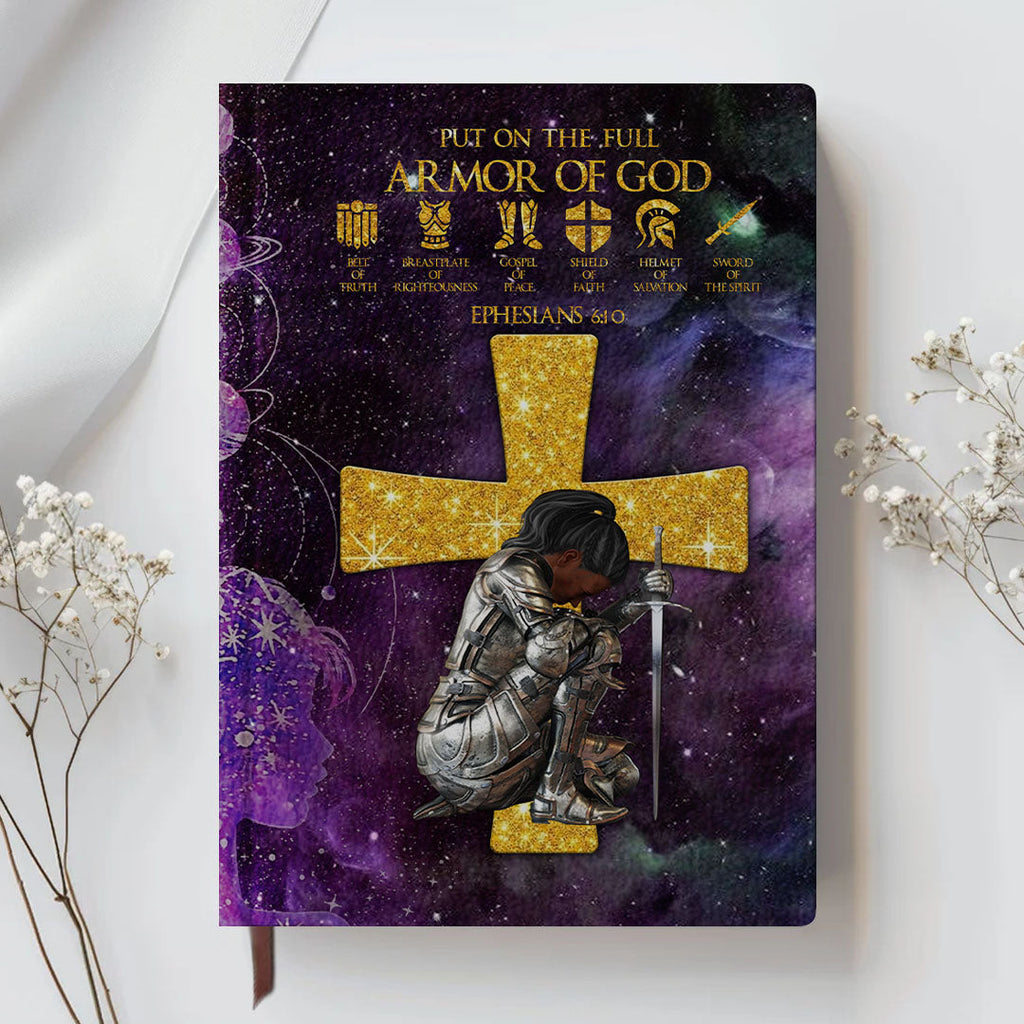 Personalized "Armor of God" Scripture Leather Journal