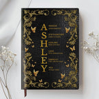 Personalized "Teacher's Sacred Calling" Leather Notebook