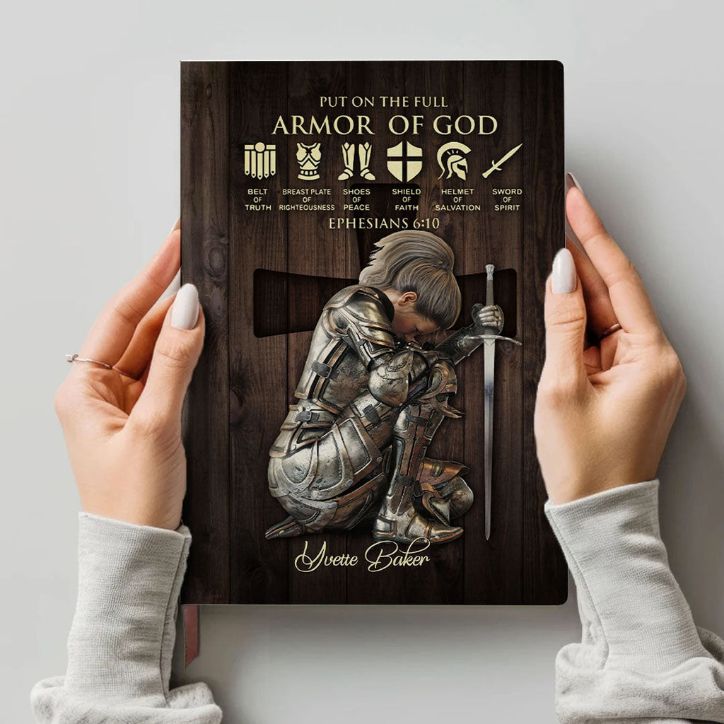 Personalized "Names of God & Armor of God" Leather Journal