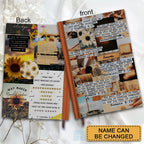 Personalized Retro "Daily Bible Verses" Leather Notebook