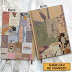 Personalized Retro "Daily Bible Verses" Leather Notebook