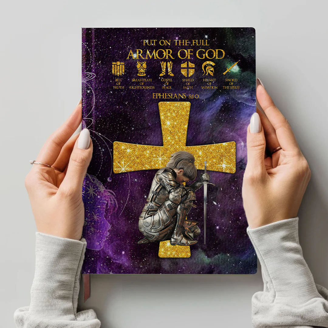Personalized "Armor of God" Scripture Leather Journal
