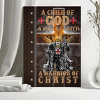Personalized "A Child of God, Man of Faith" Leather Journal