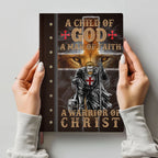 Personalized "A Child of God, Man of Faith" Leather Journal