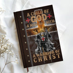 Personalized "A Child of God, Man of Faith" Leather Journal