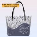Personalized Christian Bible Verse Tote Bag
