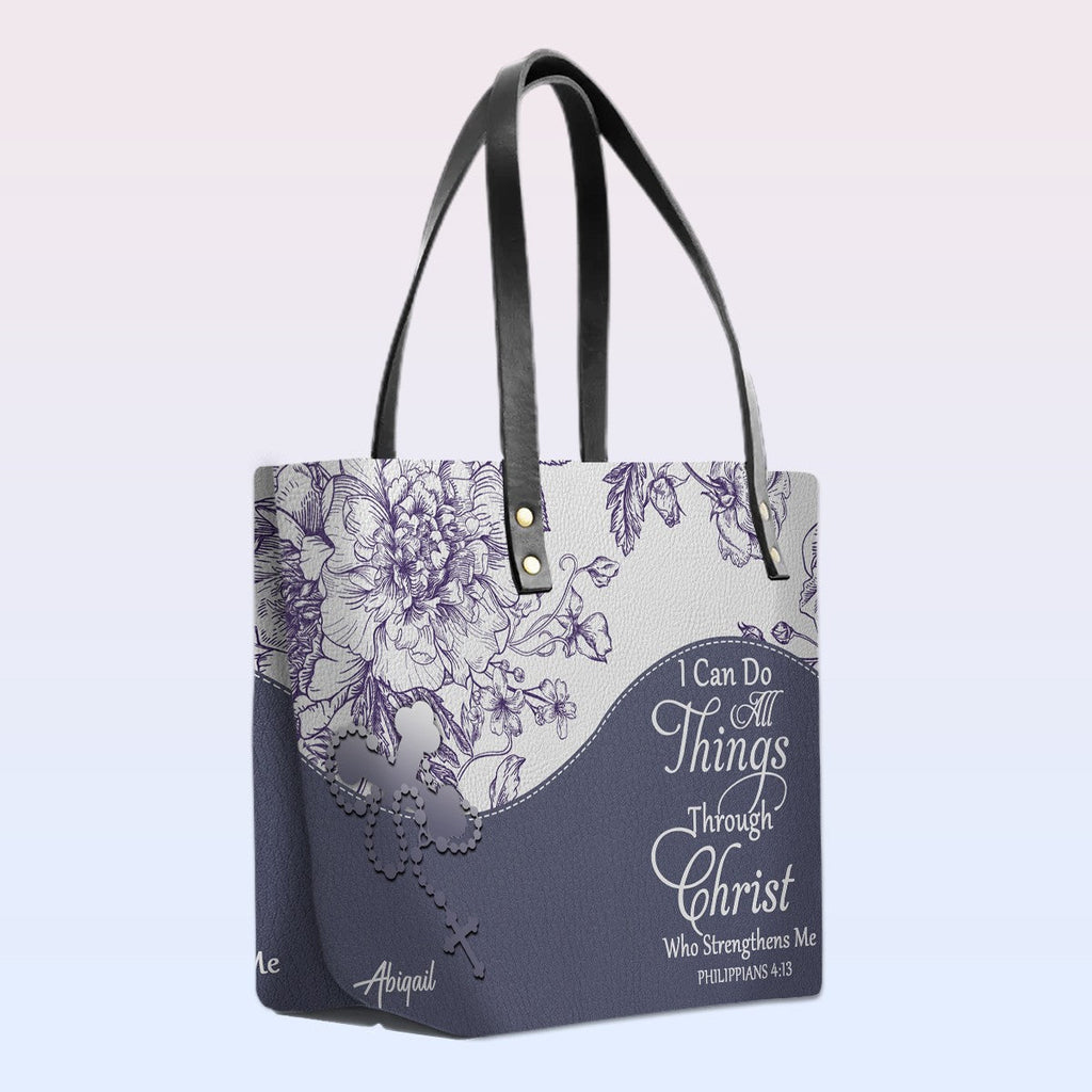 Personalized Christian Bible Verse Tote Bag