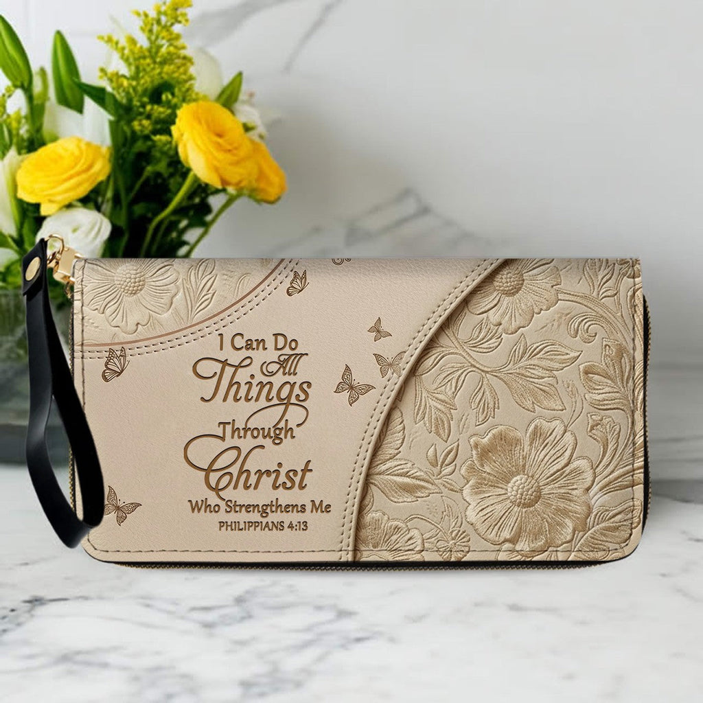 Personalized Bible Verse Leather Handbag Set