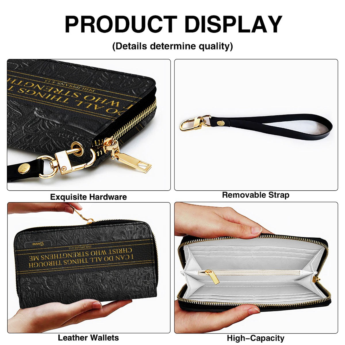 Custom Christian Leather Handbag & Wallet Set