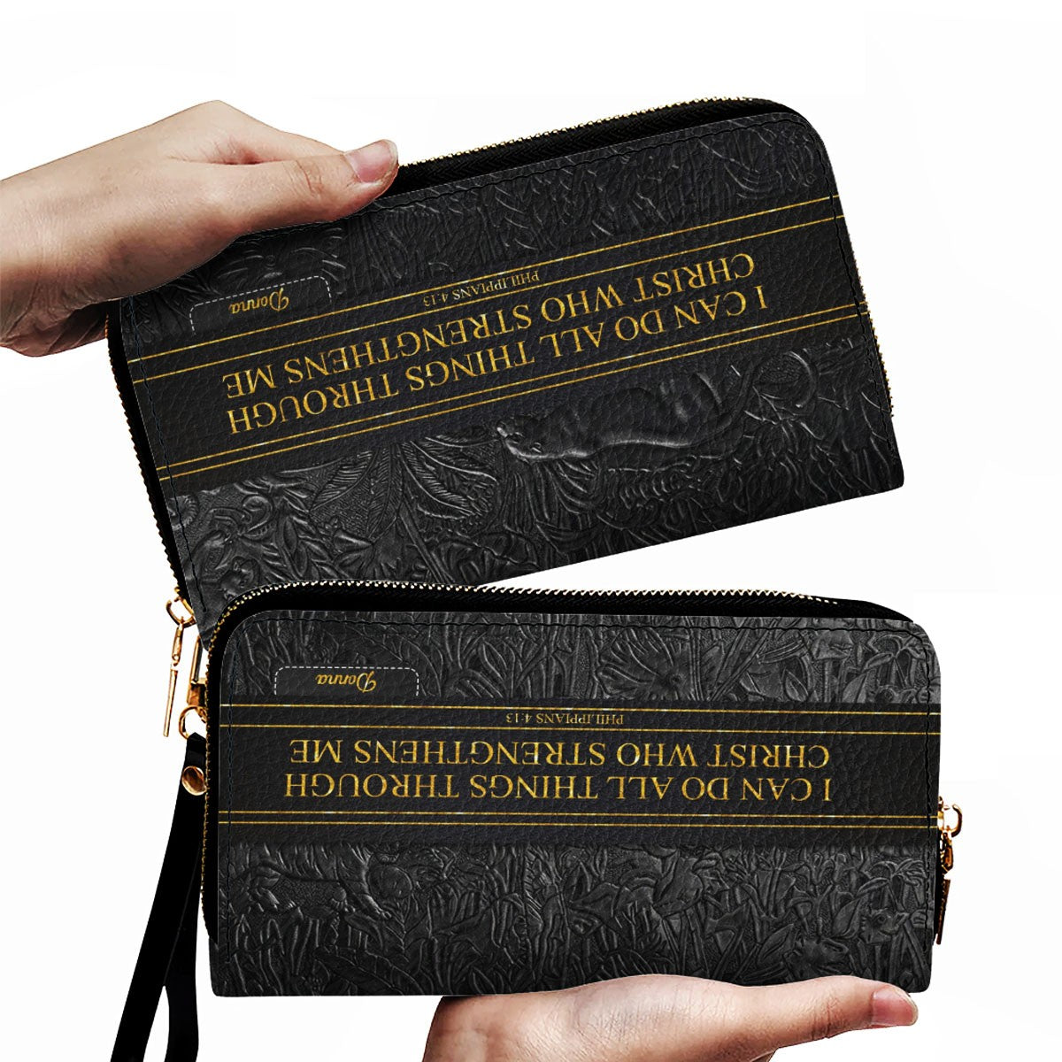 Custom Christian Leather Handbag & Wallet Set